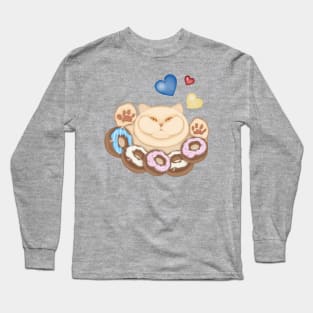 Fat cat sweet tooth Long Sleeve T-Shirt